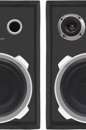Premium Wooden Bookshelf Speaker – High Bass Home Audio System