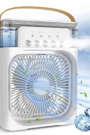 Mini USB Air Cooler with Humidifier – Portable Desk Cooling Fan with Water Tank